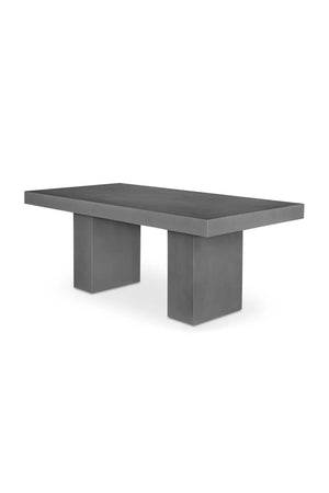  Modern European furniture - Gray Concrete Outdoor Dining Table - www.oroa.com | Oroa.com