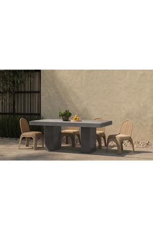   Modern European furniture - Gray Concrete Outdoor Dining Table - www.oroa.com | Oroa.com