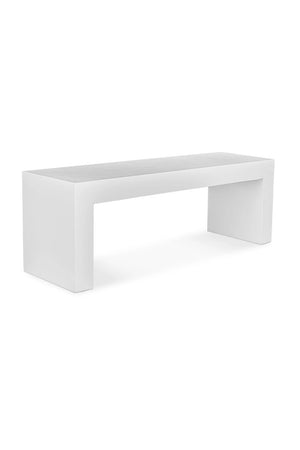 Modern European furniture - White Concrete Outdoor Bench - www.oroa.com