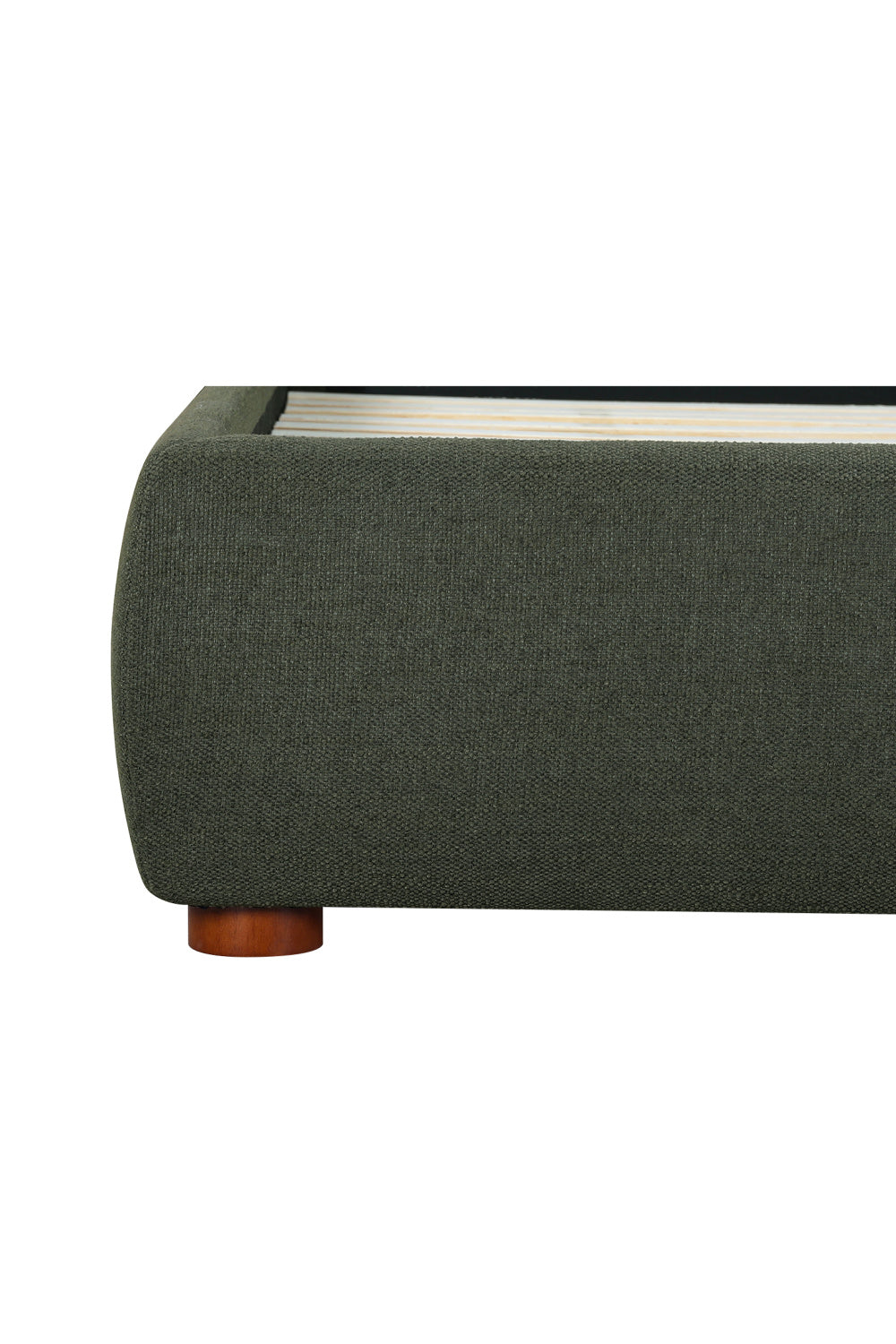 Modern European furniture - Green Tall Headboard King Bed - www.oroa.com