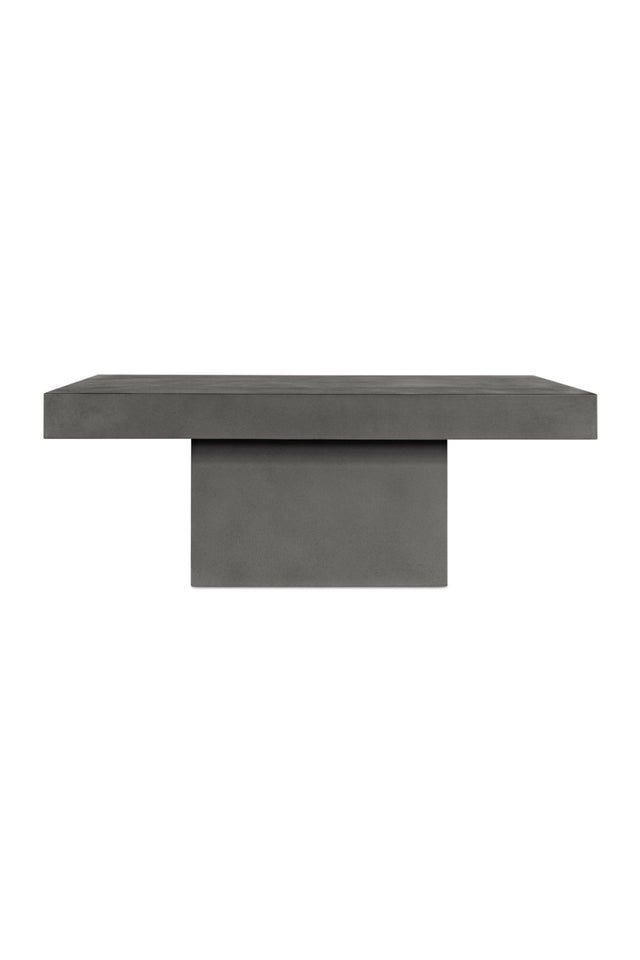 Modern European furniture - Gray Concrete Outdoor Coffee Table - www.oroa.com