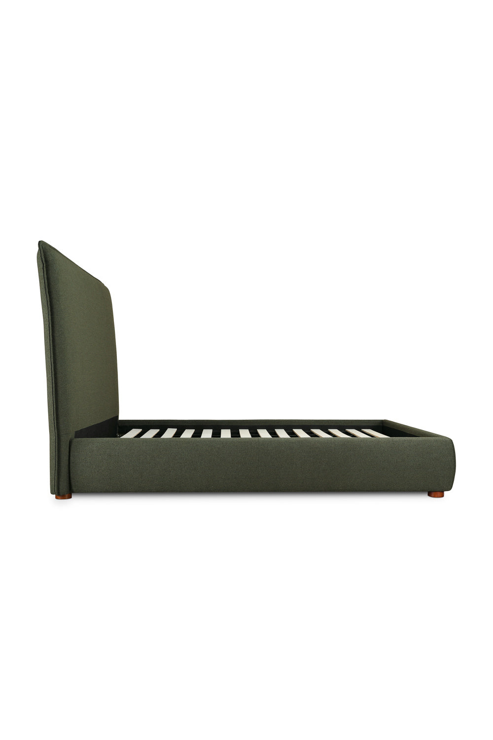 Modern European furniture - Green Tall Headboard King Bed - www.oroa.com