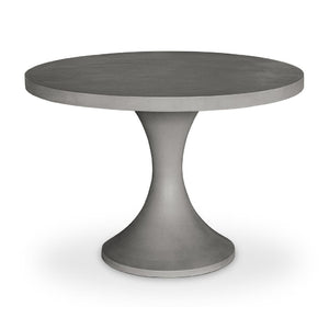   Modern European furniture - Gray Pedestal Outdoor Dining Table - www.oroa.com | Oroa.com
