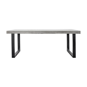   Modern European furniture - Gray Cement Indoor/Outdoor Dining Table L - www.oroa.com | Oroa.com