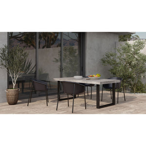   Modern European furniture - Gray Cement Indoor/Outdoor Dining Table L - www.oroa.com | Oroa.com