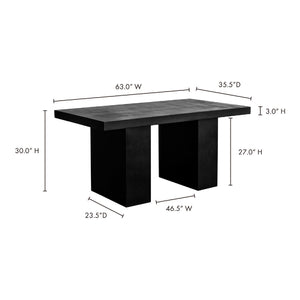   Modern European furniture - Pillar-Legged Indoor/Outdoor Dining Table - www.oroa.com | Oroa.com
