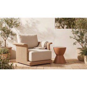 Contoured Indoor/Outdoor Stool | Novi Living Hourglass | Oroa.com