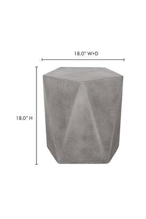  Modern European furniture - Gray Outdoor Concrete Stool - www.oroa.com | Oroa.com