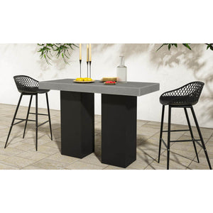   Modern European furniture - Gray Concrete Outdoor Bar Table - www.oroa.com | Oroa.com