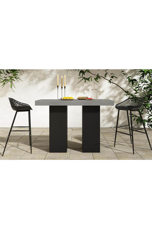 Gray Concrete Outdoor Bar Table | Novi Living Lithic | Oroa.com