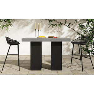   Modern European furniture - Gray Concrete Outdoor Bar Table - www.oroa.com | Oroa.com