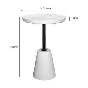 Modern European furniture - Round Textured Indoor/Outdoor Side Table - www.oroa.com