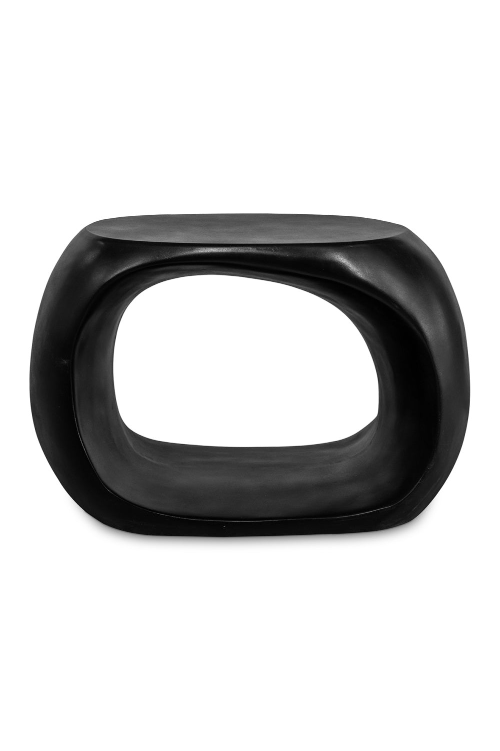 Modern European furniture - Black Sculptural Indoor/Outdoor Stool - www.oroa.com