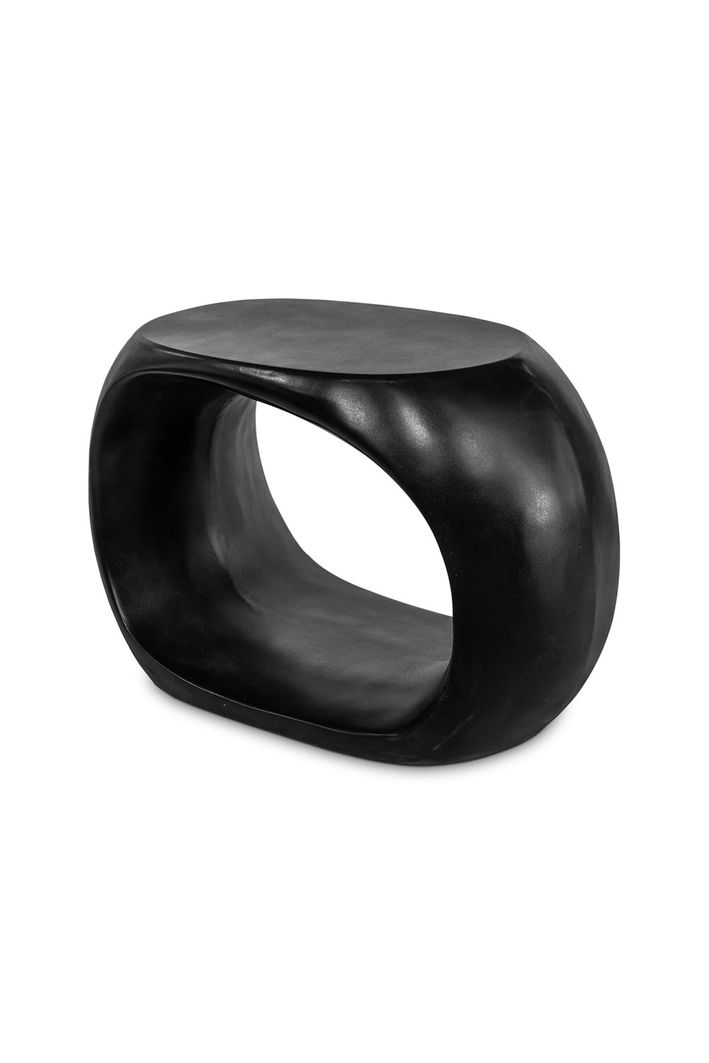 Modern European furniture - Black Sculptural Indoor/Outdoor Stool - www.oroa.com