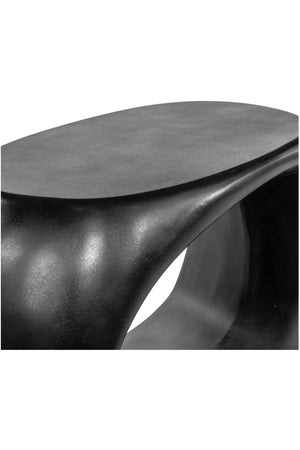 Modern European furniture - Black Sculptural Indoor/Outdoor Stool - www.oroa.com