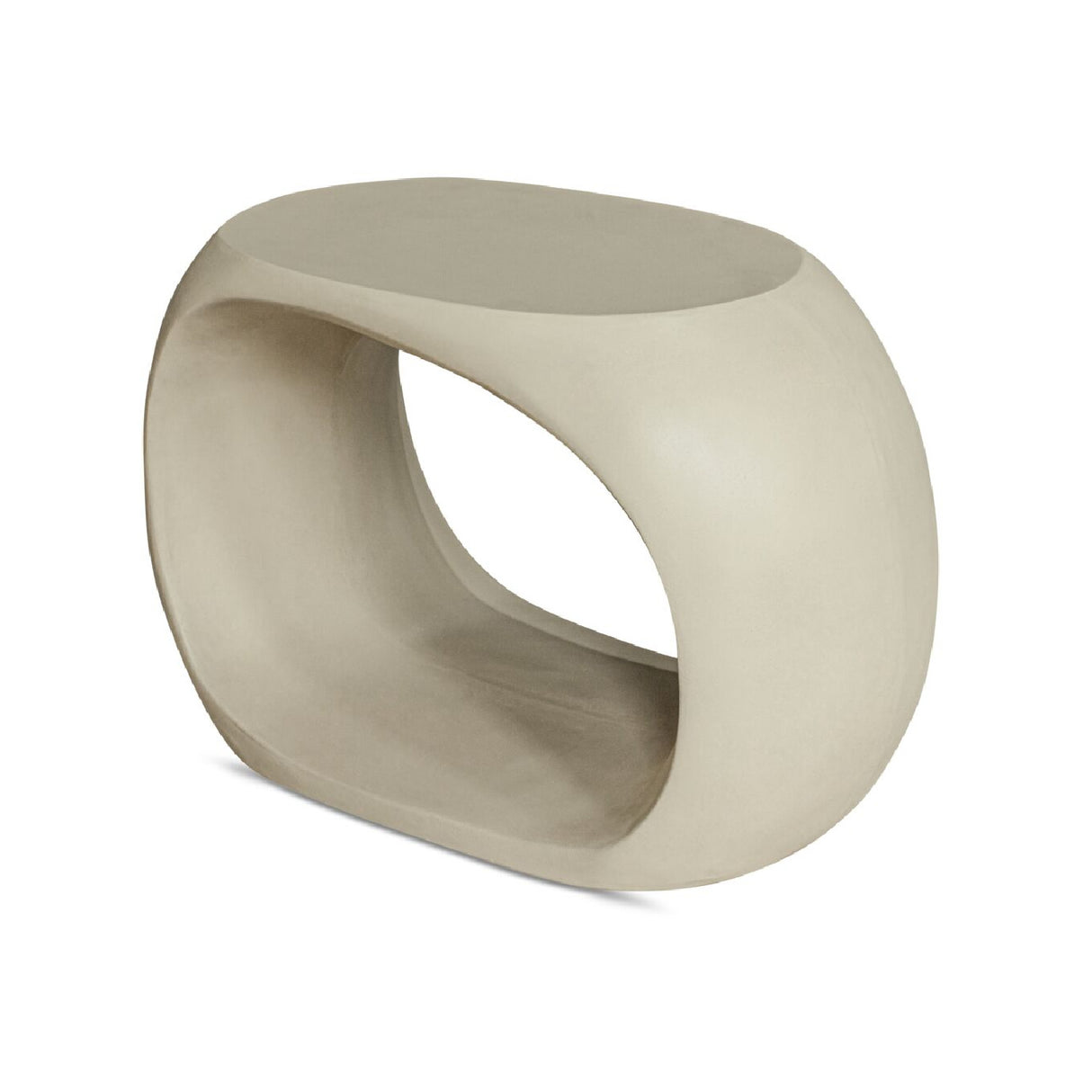 Carved Concrete Indoor/Outdoor Stool | Novi Living Albers | Oroa.com