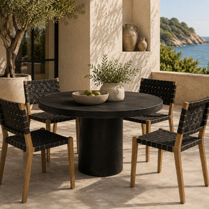   Modern European furniture - Matte Concrete Outdoor Dining Table - www.oroa.com | Oroa.com