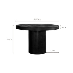   Modern European furniture - Matte Concrete Outdoor Dining Table - www.oroa.com | Oroa.com
