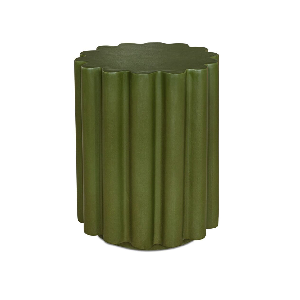 Scalloped Indoor/Outdoor Accent Table | Novi Living Taffy | Oroa.com