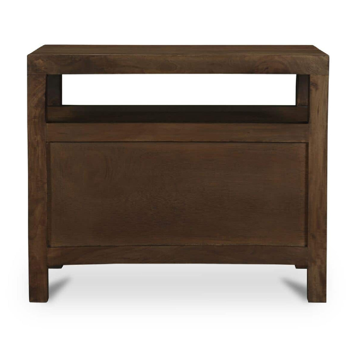 Modern European furniture - Brown Wooden 2-Drawer Nightstand - www.oroa.com