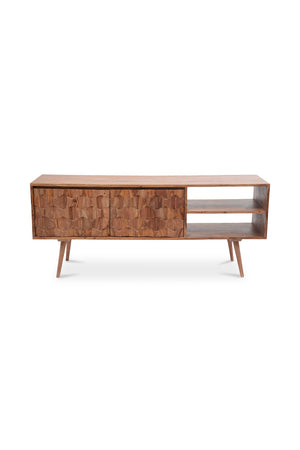Modern European furniture - Natural Sheesham Media Cabinet - www.oroa.com