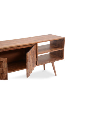 Modern European furniture - Natural Sheesham Media Cabinet - www.oroa.com