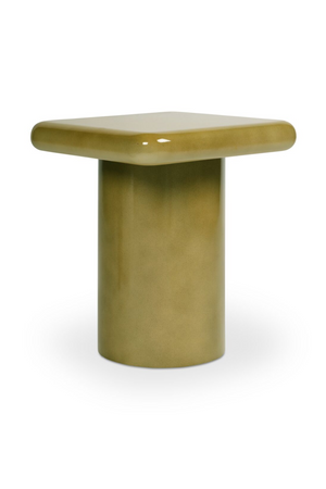 Green Lacquered Square Side Table | Novi Living Daisy | Oroa.com