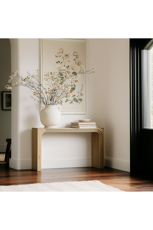 Solid Oak Arched Console Table | Novi Living Berkley | Oroa.com