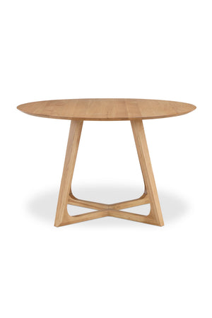 Modern European furniture - Natural Oak Round Dining Table - www.oroa.com