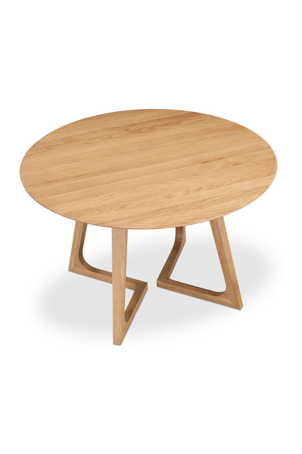 Modern European furniture - Natural Oak Round Dining Table - www.oroa.com