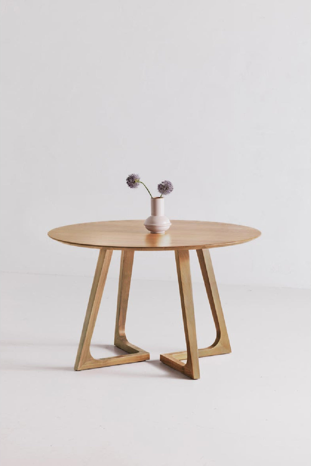 Modern European furniture - Natural Oak Round Dining Table - www.oroa.com