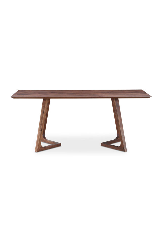 Modern European furniture - Solid Walnut Rectangular Dining Table - www.oroa.com