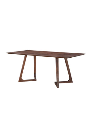 Modern European furniture - Solid Walnut Rectangular Dining Table - www.oroa.com