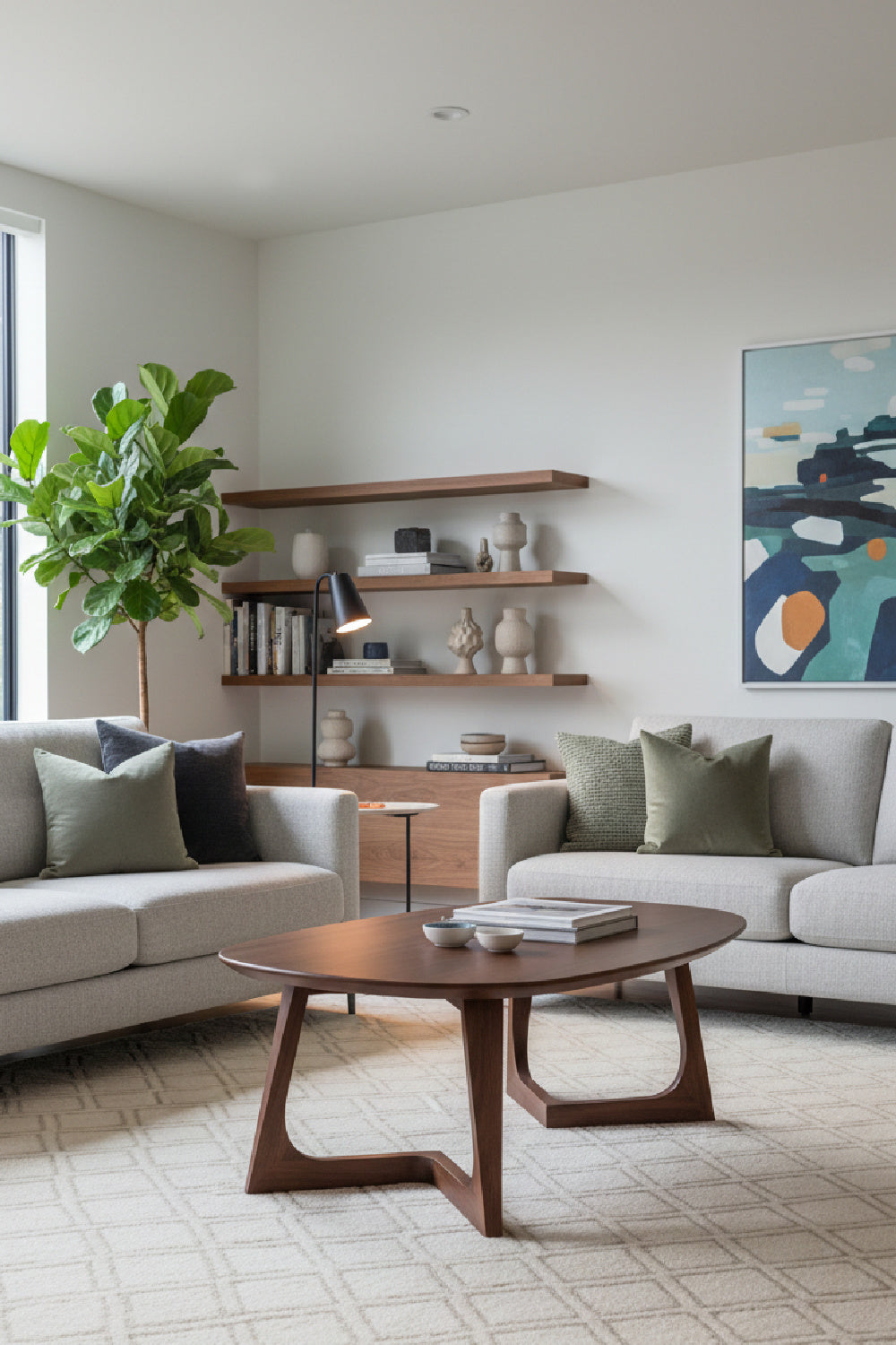 Sculptural Base Coffee Table | Novi Living Godenza | Oroa.com