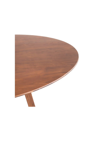   Modern European furniture - Walnut Round Dining Table - www.oroa.com | Oroa.com