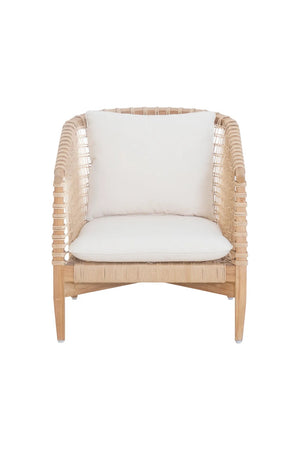   Modern European furniture - White Weave Outdoor Lounge Chair - www.oroa.com | Oroa.com