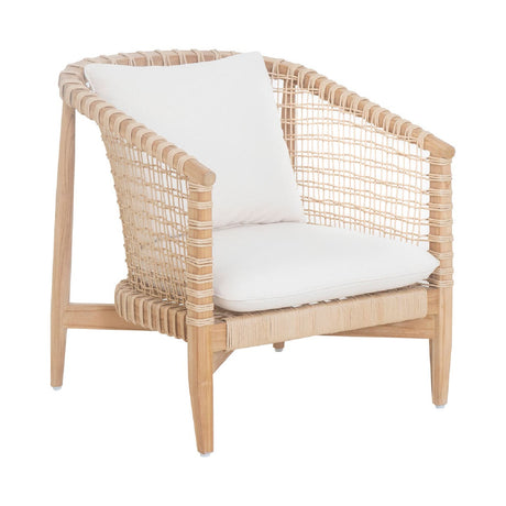   Modern European furniture - White Weave Outdoor Lounge Chair - www.oroa.com | Oroa.com