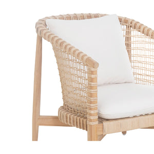   Modern European furniture - White Weave Outdoor Lounge Chair - www.oroa.com | Oroa.com