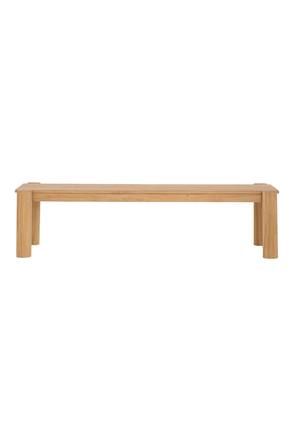 Modern European furniture - Natural Teak Outdoor Dining Bench - www.oroa.com