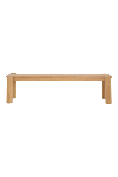 Modern European furniture - Natural Teak Outdoor Dining Bench - www.oroa.com