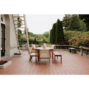   Modern European furniture - Natural Teak Outdoor Dining Bench - www.oroa.com | Oroa.com
