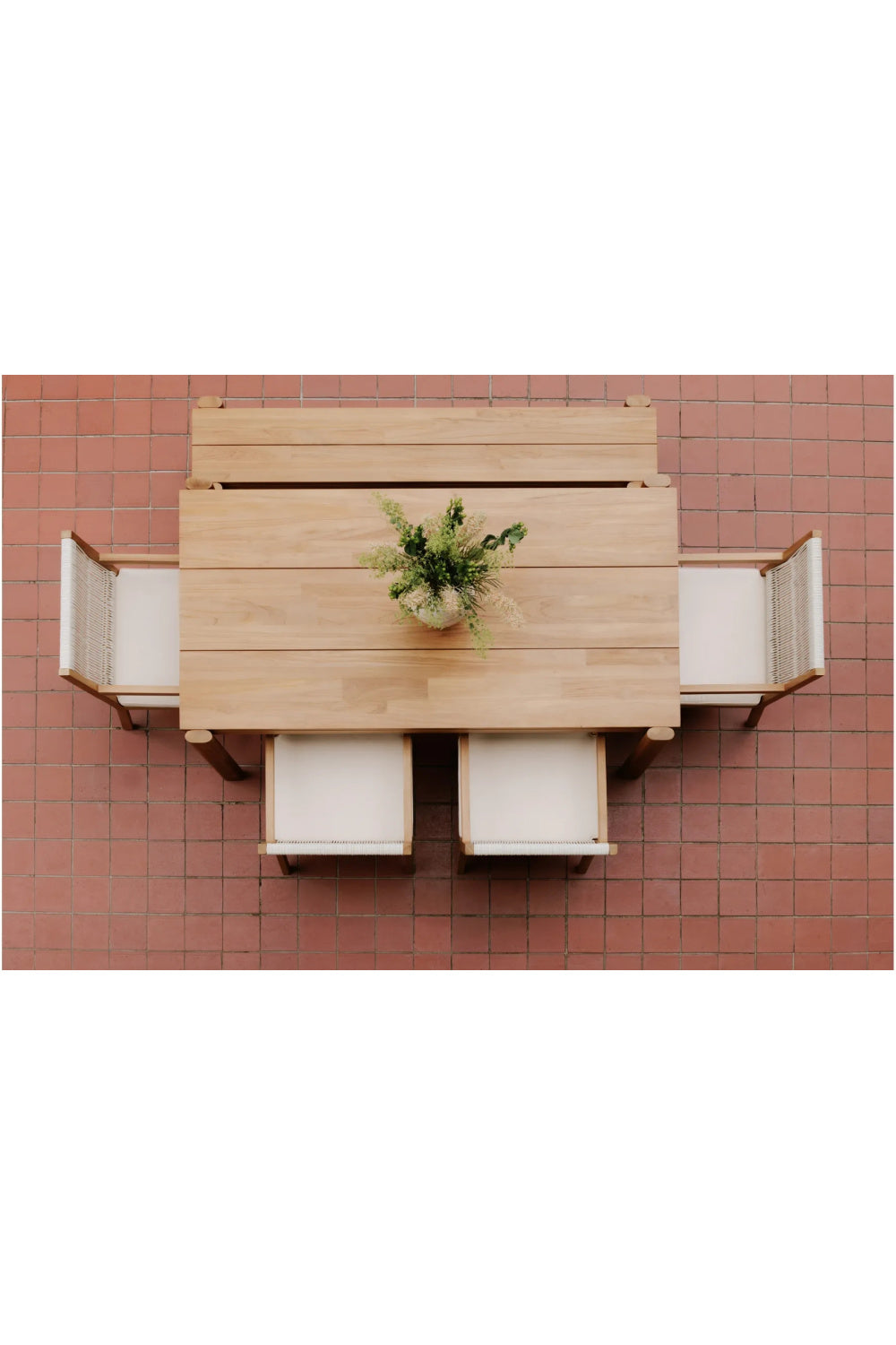 Modern European furniture - Natural Teak Outdoor Dining Bench - www.oroa.com