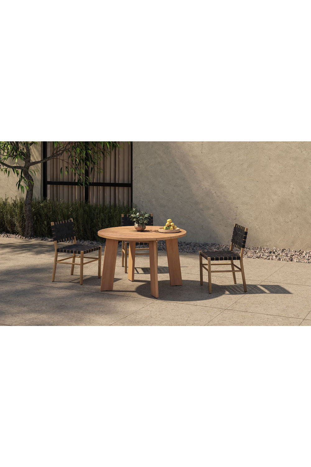   Modern European furniture - Slatted Teak Outdoor Dining Table - www.oroa.com | Oroa.com