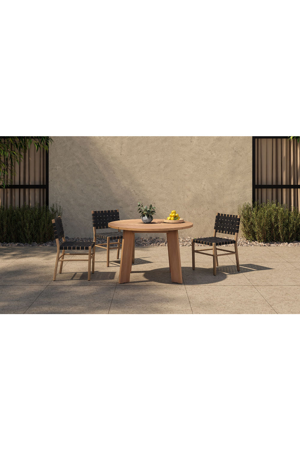   Modern European furniture - Slatted Teak Outdoor Dining Table - www.oroa.com | Oroa.com