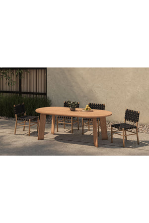   Modern European furniture - Slatted Teak Outdoor Dining Table - www.oroa.com | Oroa.com