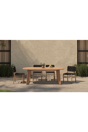   Modern European furniture - Slatted Teak Outdoor Dining Table - www.oroa.com | Oroa.com