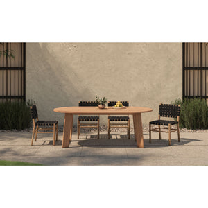   Modern European furniture - Black Woven Outdoor Dining Chair - www.oroa.com | Oroa.com