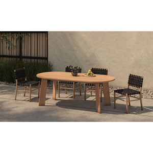   Modern European furniture - Black Woven Outdoor Dining Chair - www.oroa.com | Oroa.com