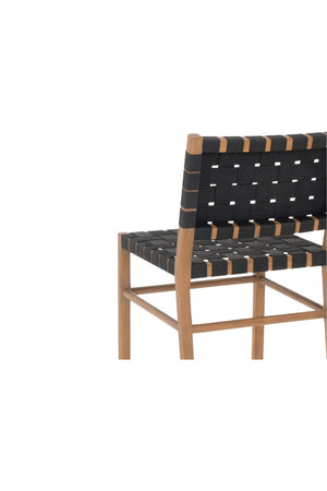 Modern European furniture - Black Woven Outdoor Dining Chair - www.oroa.com