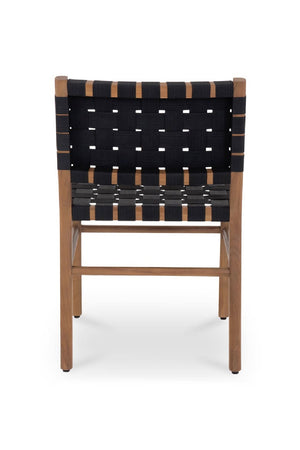 Modern European furniture - Black Woven Outdoor Dining Chair - www.oroa.com